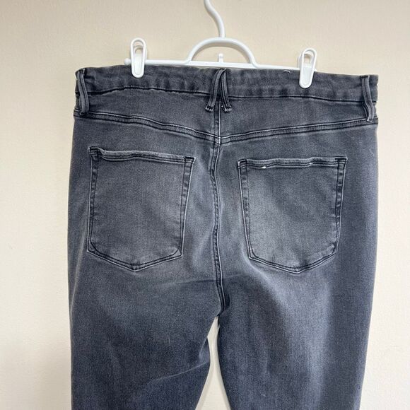 Good American Gray Good Waist Crop Jeans 20 Plus Size Women - Picture 4 of 11
